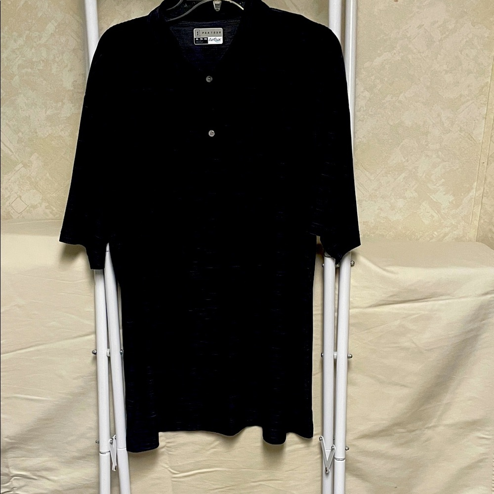 PGA Tour Black Casual Button Down Shirt